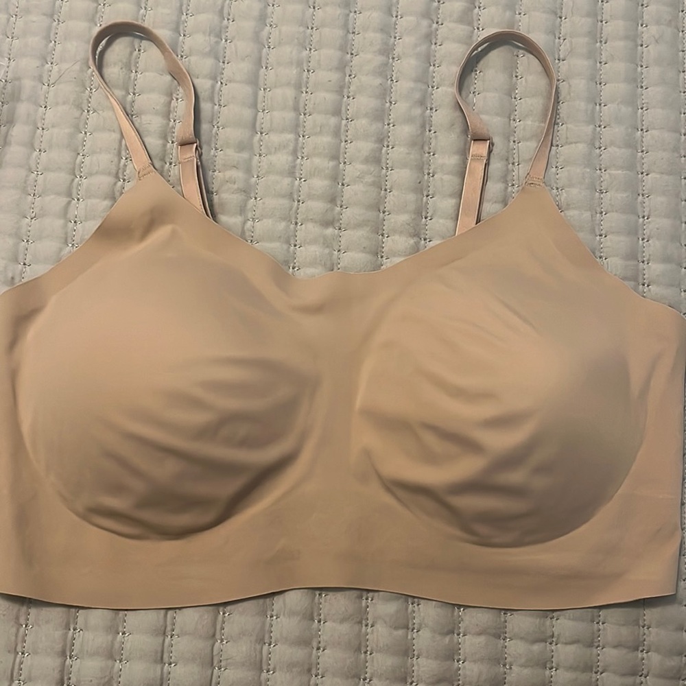 Eby seamless only bralette. Size XL. Worn once. Nude, sheer back.